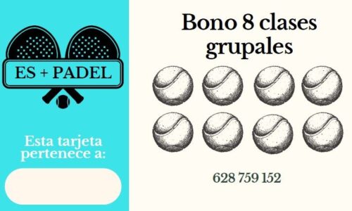 Tarjeta regalo de 8 clases grupales